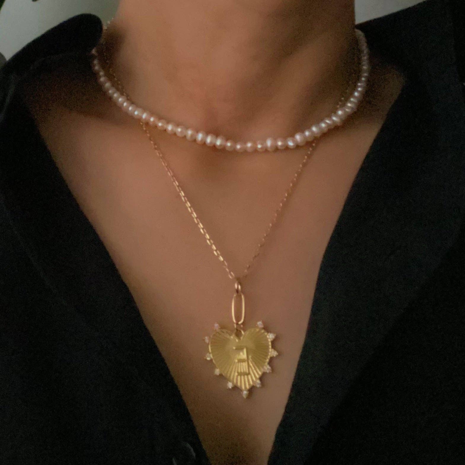 Ellison+Young - Wholesale Pendant/Charm Necklace - Clip Hanging Initial Heart Necklace20