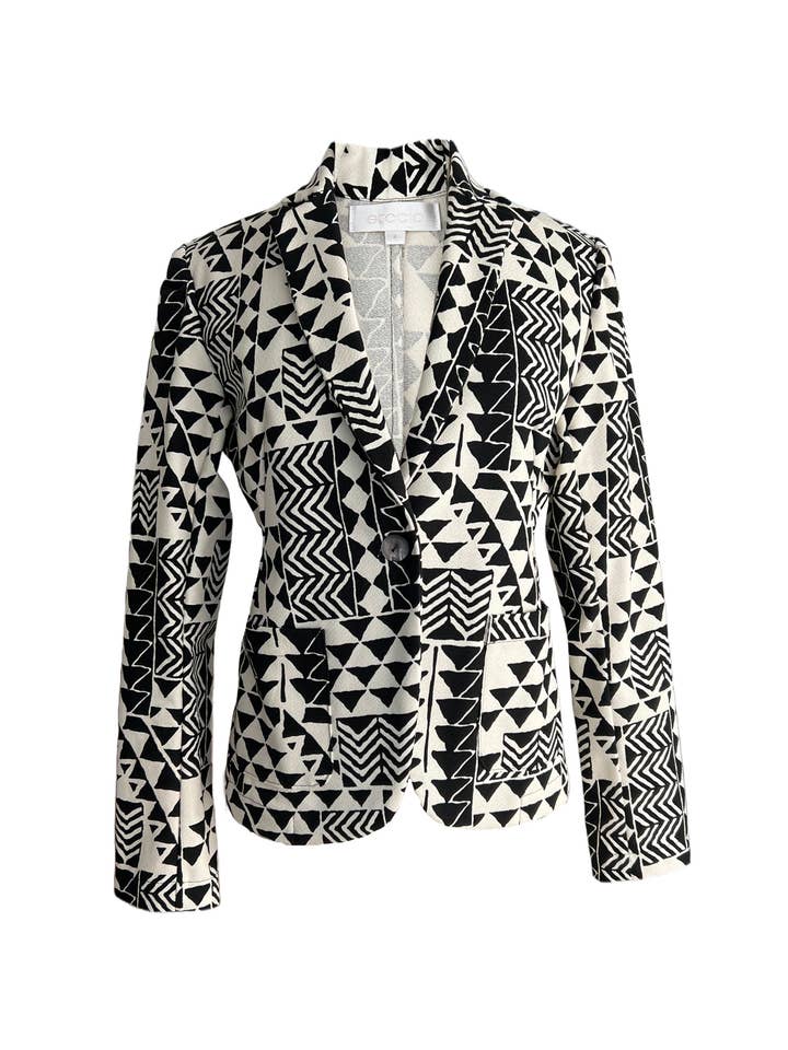 Maunalua Hawaiian Print Blazer for wholesale by Stacia