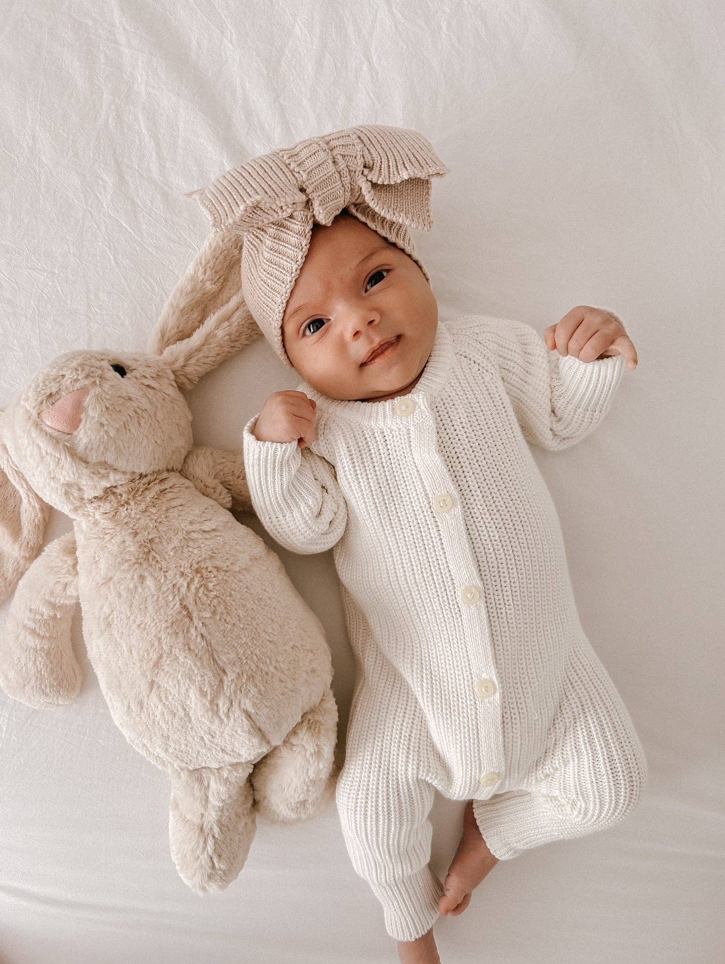 Petite + Co - Vente Barboteuse – bébé - Combinaison côtelée quotidienne pour bébé | Milk4