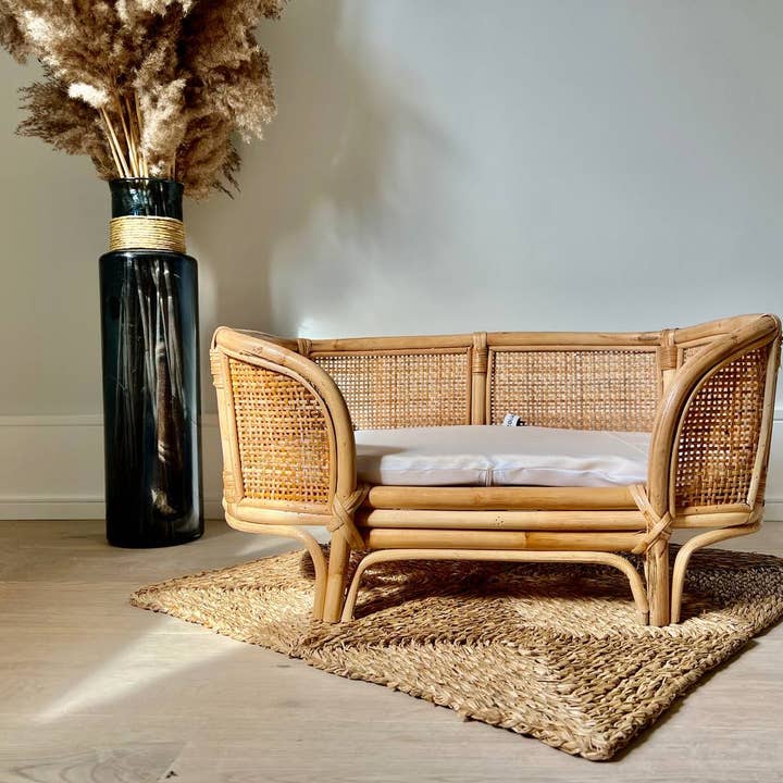 Flair Interiors - Wholesale Pet Bed - Cat/Dog - Handmade Rattan Pet Beds For Dogs and Cats.0