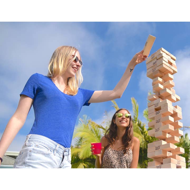 Art's Ideas - Wholesale Stacking Game - Jenga® GIANT™ Genuine Hardwood Game (stacks 4+ feet)