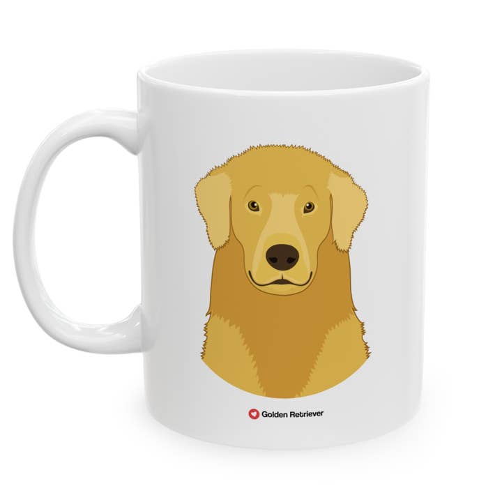Mug Chien Amour Golden Retriever 11 oz pour la vente par Motiva Gifts