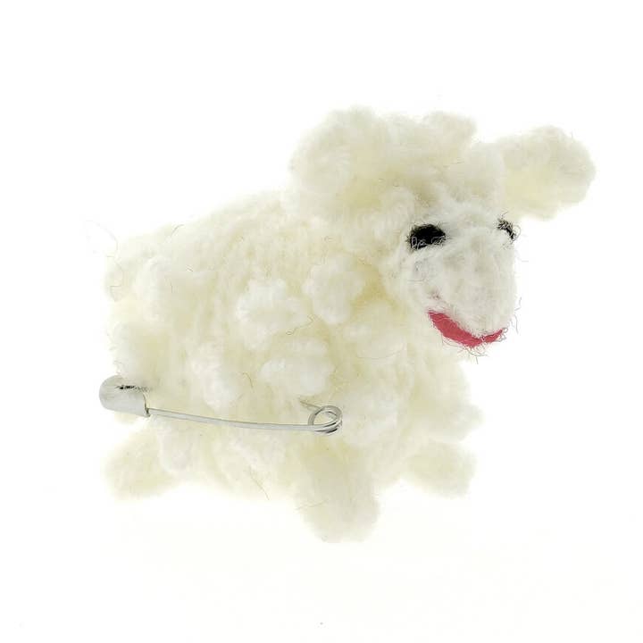 Spilla, pecorella lavorata a maglia per la vendita all'ingrosso da parte di Titicaca