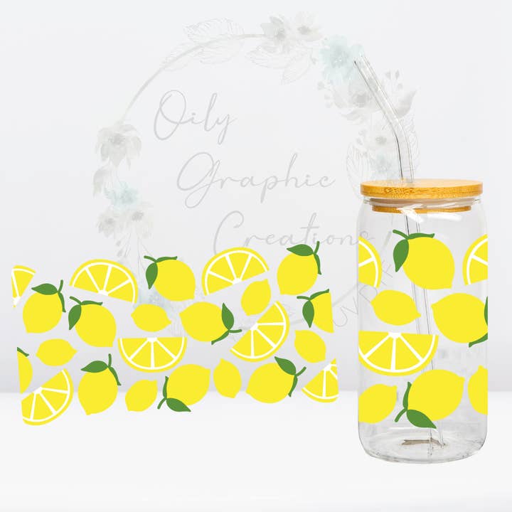 Citrons - Enveloppe UV DTF 16 oz pour la vente par Oily Graphic Creations