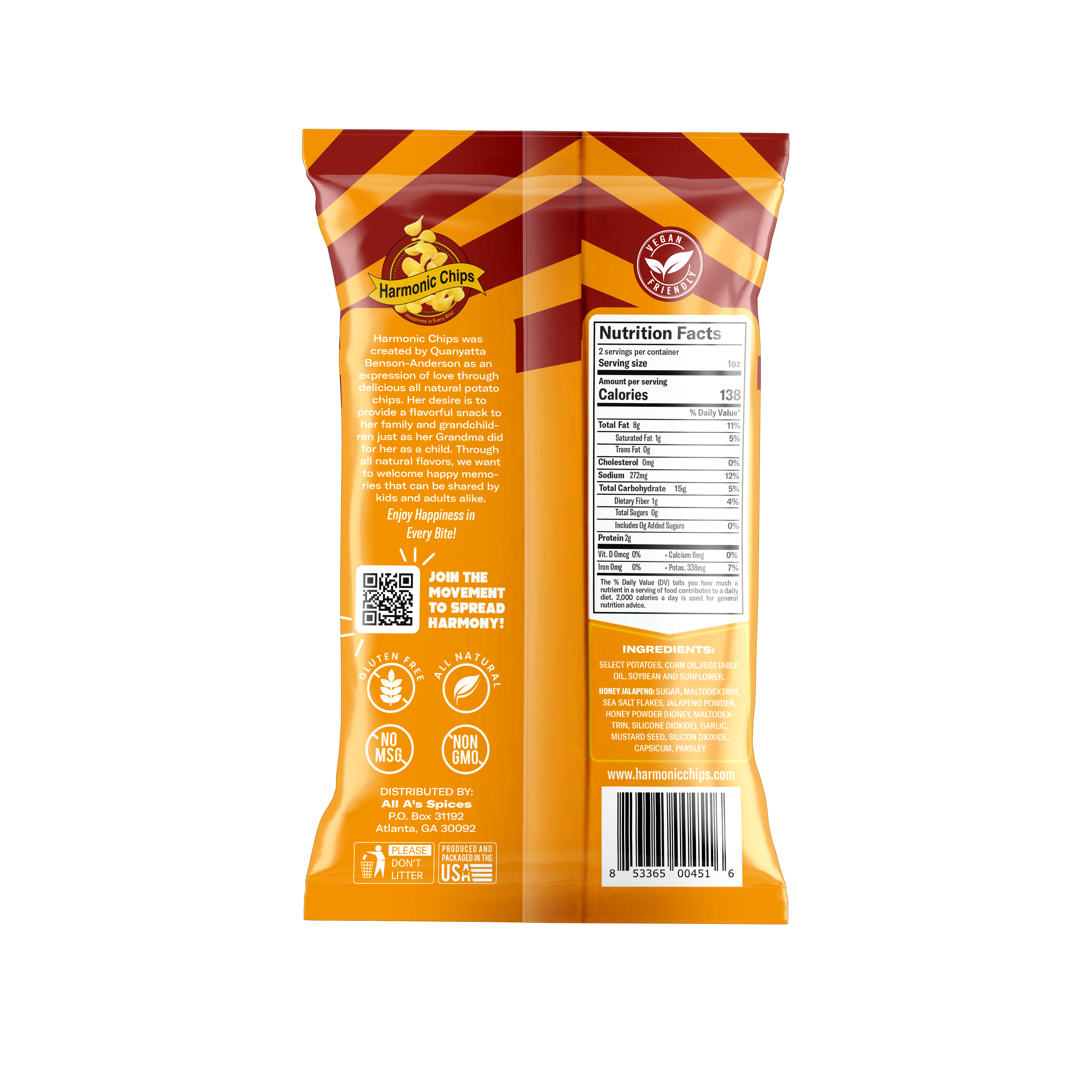 Harmonic Chips LLC - Wholesale Chips - Harmonic Chips Honey Jalapeno1