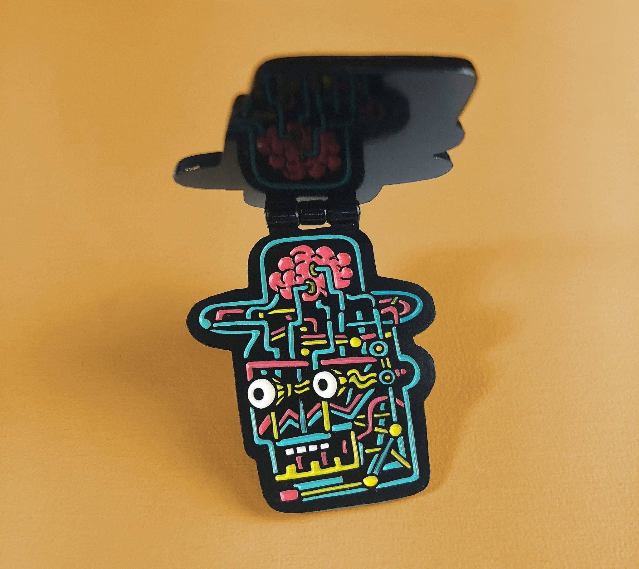 Killer Acid - Wholesale Lapel Pin/Button - Cowboy Robot Enamel Pin2
