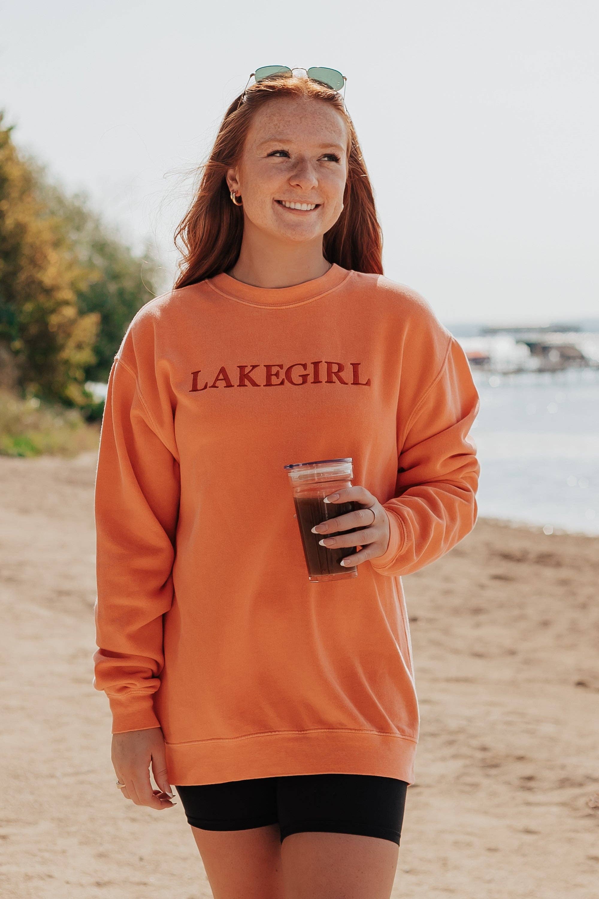 Lakegirl - Wholesale Sweatshirt - Women's - Lakegirl Ringspun Fleece Crew Neck1