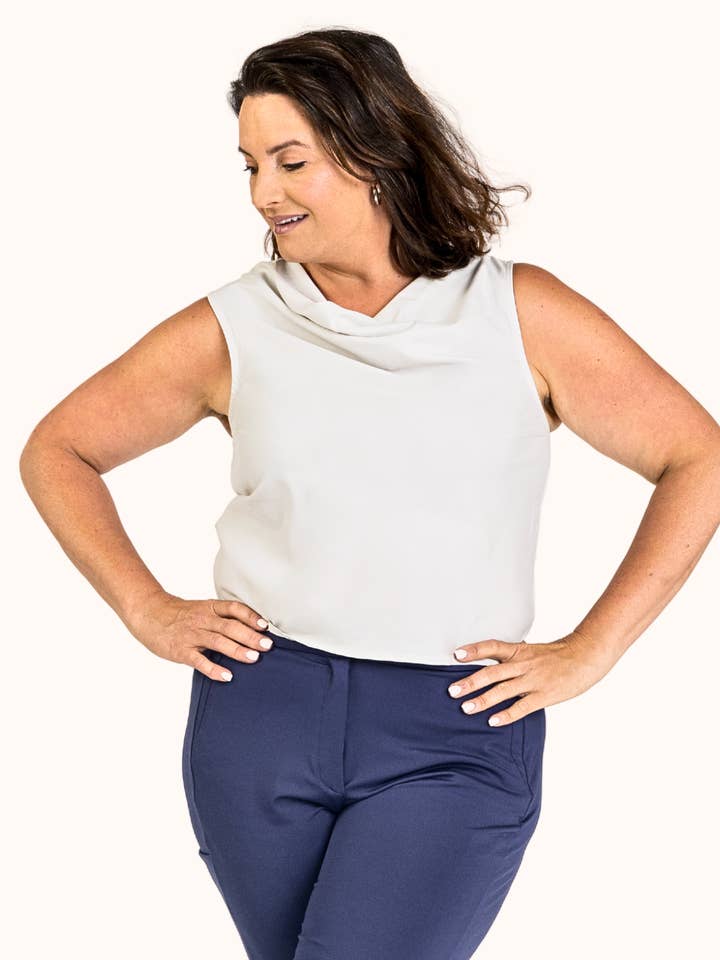 JADE ASYMMETRICAL COWL for wholesale by SISU-the brand