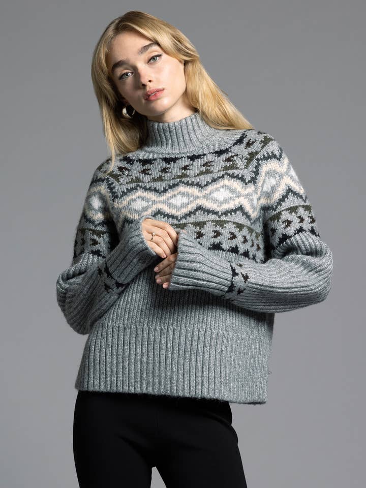 Weekend Los Angeles - Wholesale Sweatshirt - Women's - Raglan Sleeve Sweater - SPENCER MOCK NECK