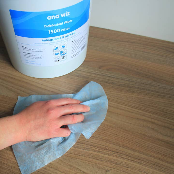 ANAGEL - Wholesale Desinfecterende handgel - Ana Wiz alcoholvrije desinfectiedoekjes (emmer van 1500 vel)
