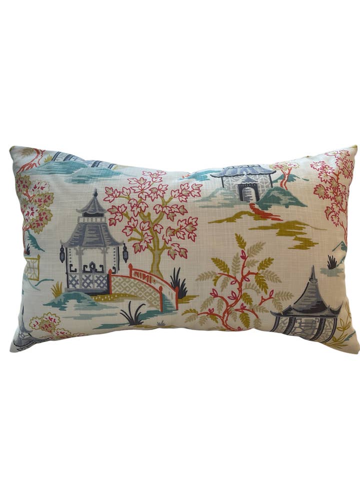 Hestor Chinoiserie LENDENKUSSEN met veren vulling voor wholesale door Dahlia & Grace pillows