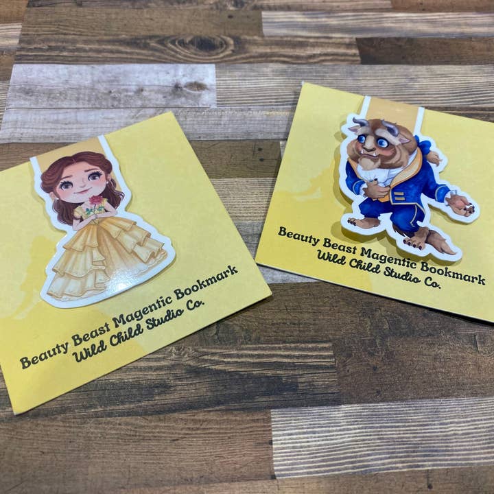 Wild Child Studio Co - Wholesale Bookmark - Beauty Beast Magnetic Bookmark1