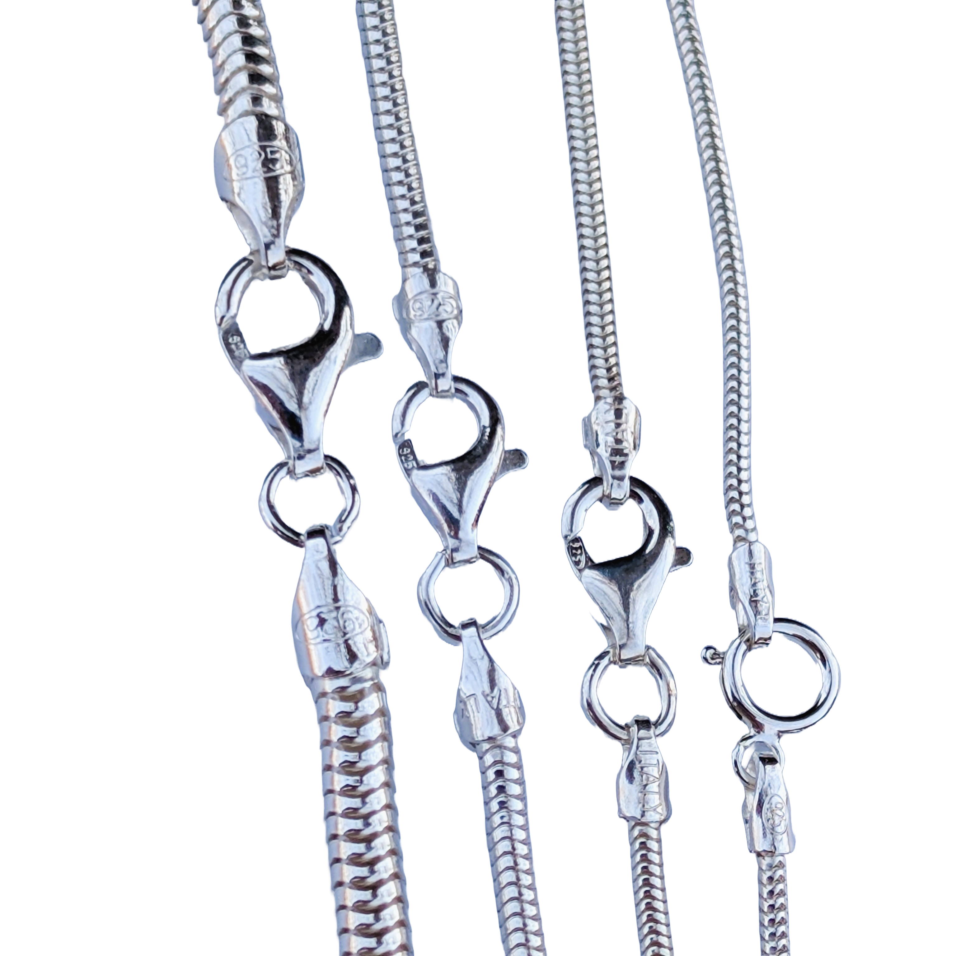 Silver Insanity - Wholesale Link & Chain Necklace - Flex Snake Chain, Anti-Tarnish Sterling Silver, Made in Italy6