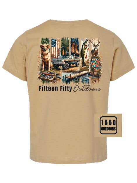 T-shirt pour tout-petit avec motif campagnard pour la vente par Fifteen Fifty Outdoors