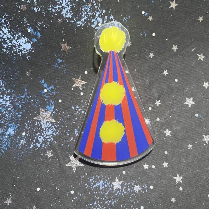 AstroManatee Shop - Wholesale Hair Clip - Women's - 3" Clown Hat Hair Clips // whimsical fashion accessory // clown aesthetic7