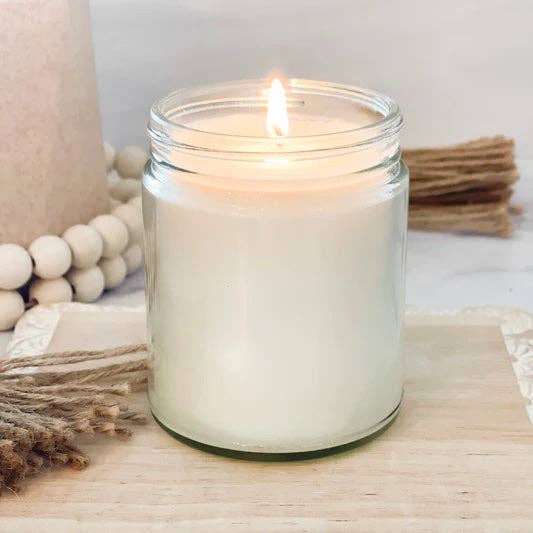 Candle Drop - Wholesale Jar/Filled Candle - Label Style 4 | Wholesale White Label Soy Candle | Clear Jar9