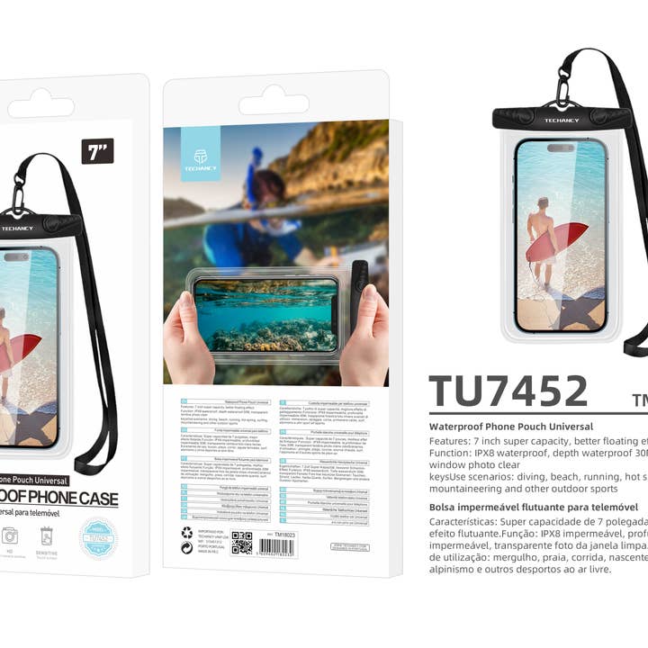 TECHANCY - Wholesale Phone Case - Unisex - Waterproof Phone Case, Universal 7-inch Floating Waterproof 7