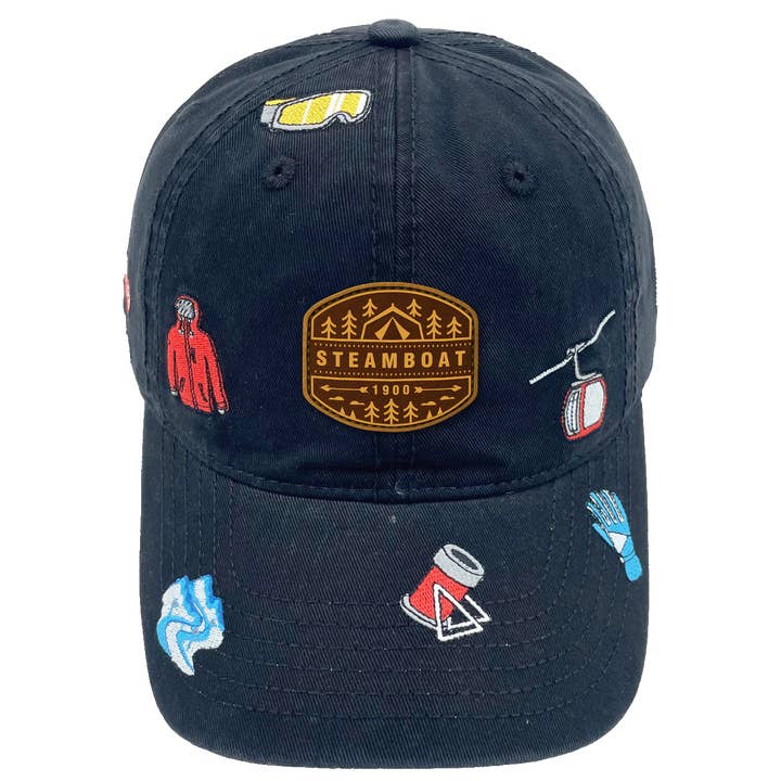 Steamboat Colorado Embroidered Baseball Cap – Skiing Mountain Outdoor Travel Souvenir Hat for wholesale by Northern Icons Creations INC