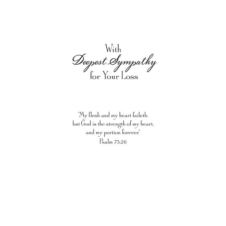 Shade Tree Greetings - Wholesale Sympathy Card - FR1395 Sympathy Card1