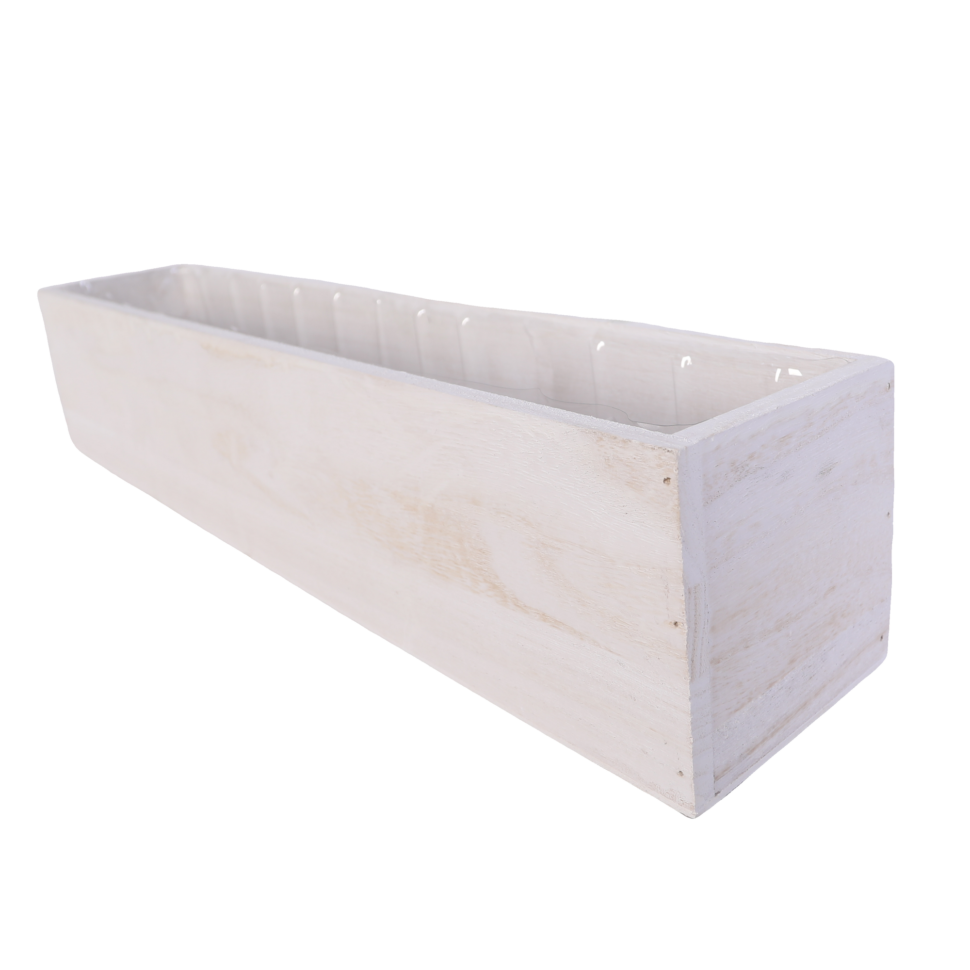 SWS BASKETS AND HOME DECOR - Wholesale Planter Box - Wood Planter Boxes with Liner Floral Accessories 20X3.75"4