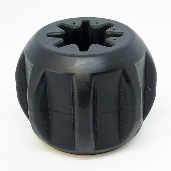 Magnum Black Gear Treat Pocket Durable Rubber Treat Holder for wholesale by SodaPup Dog Toys