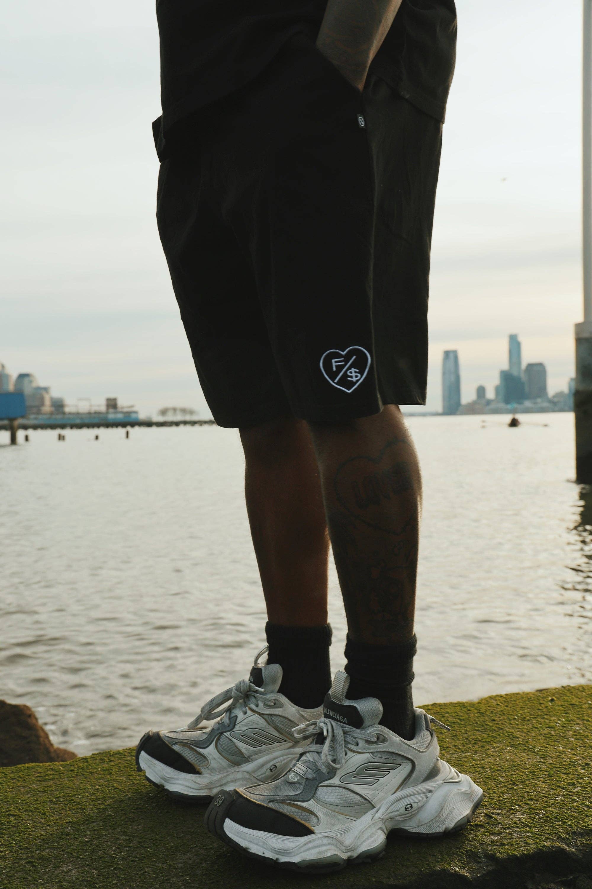 Black Love Who Loves You (Black - Shorts) for wholesale on Faire12