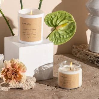 Velvety - Wholesale Jar/Filled Candle - Banana vegan soy candle0