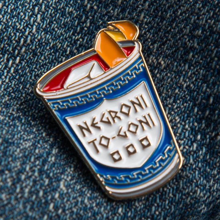 Negroni To-goni Cocktail PIn for wholesale by Love & Victory