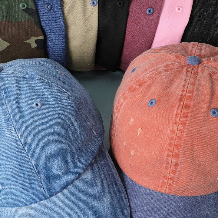 Distressed Cotton Baseball Cap Dad Hats for wholesale by Fashion City