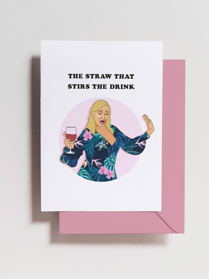 Carte Sonja Stir the Drink pour la vente par Haven Print Co.
