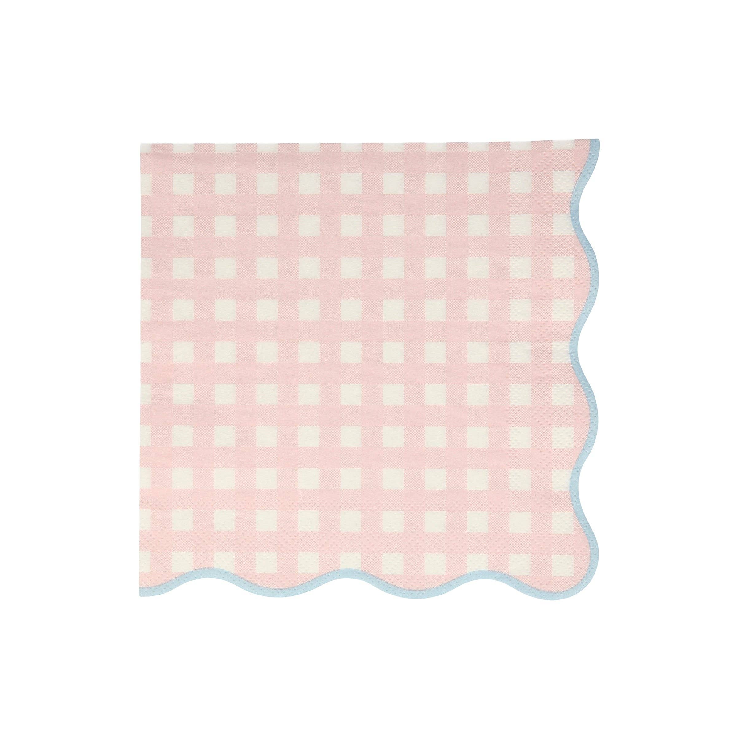 Meri Meri - Wholesale Disposable Napkin - Gingham Large Napkins2