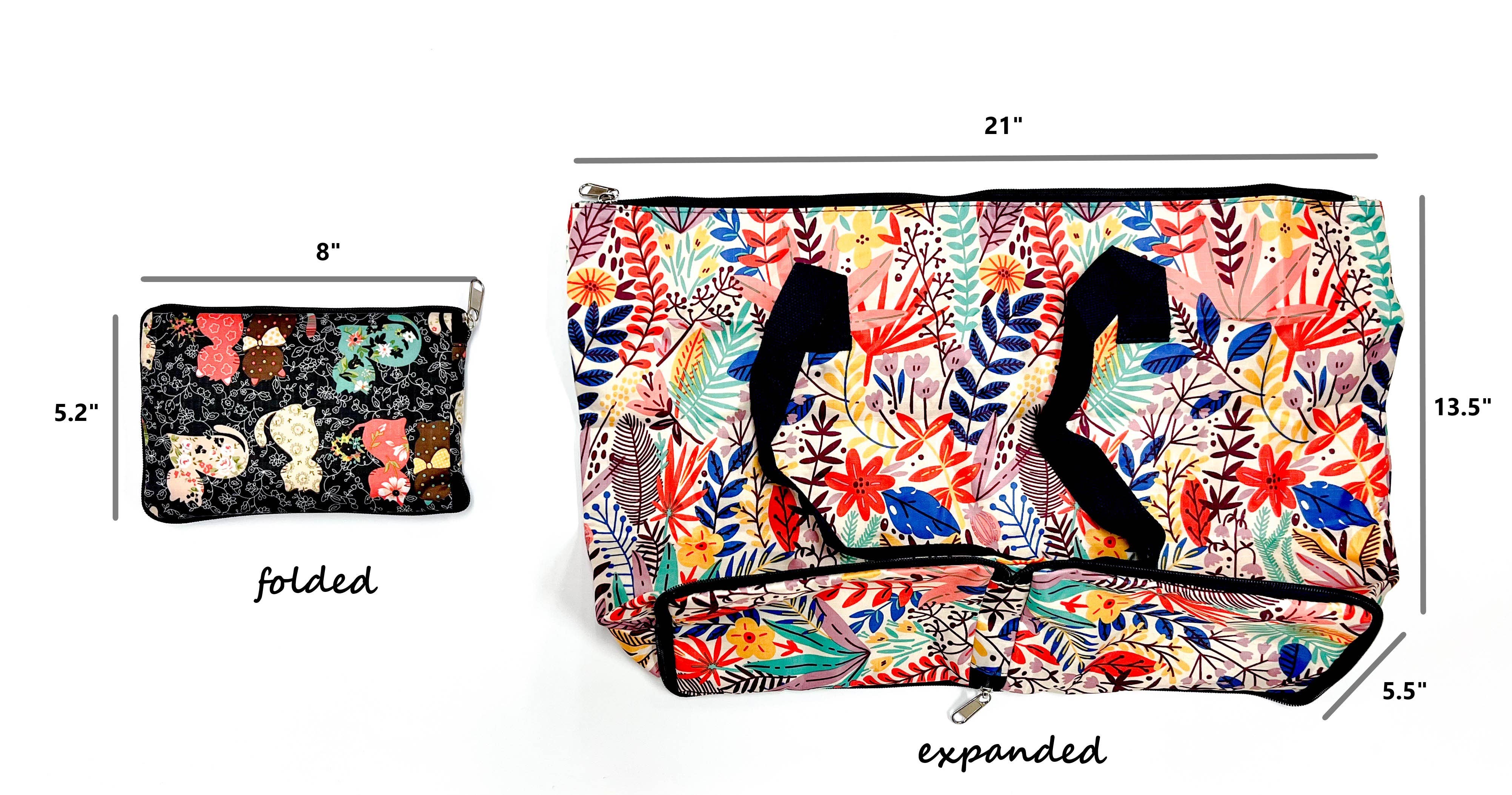 Comfortarians - Wholesale Tote Bag - Women's - Foldable Collapsible WaterProof Travel School Office Bag8