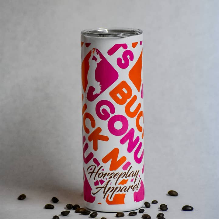 Buck N' Go Nuts Coffee Tumbler for wholesale by Horseplay Apparel