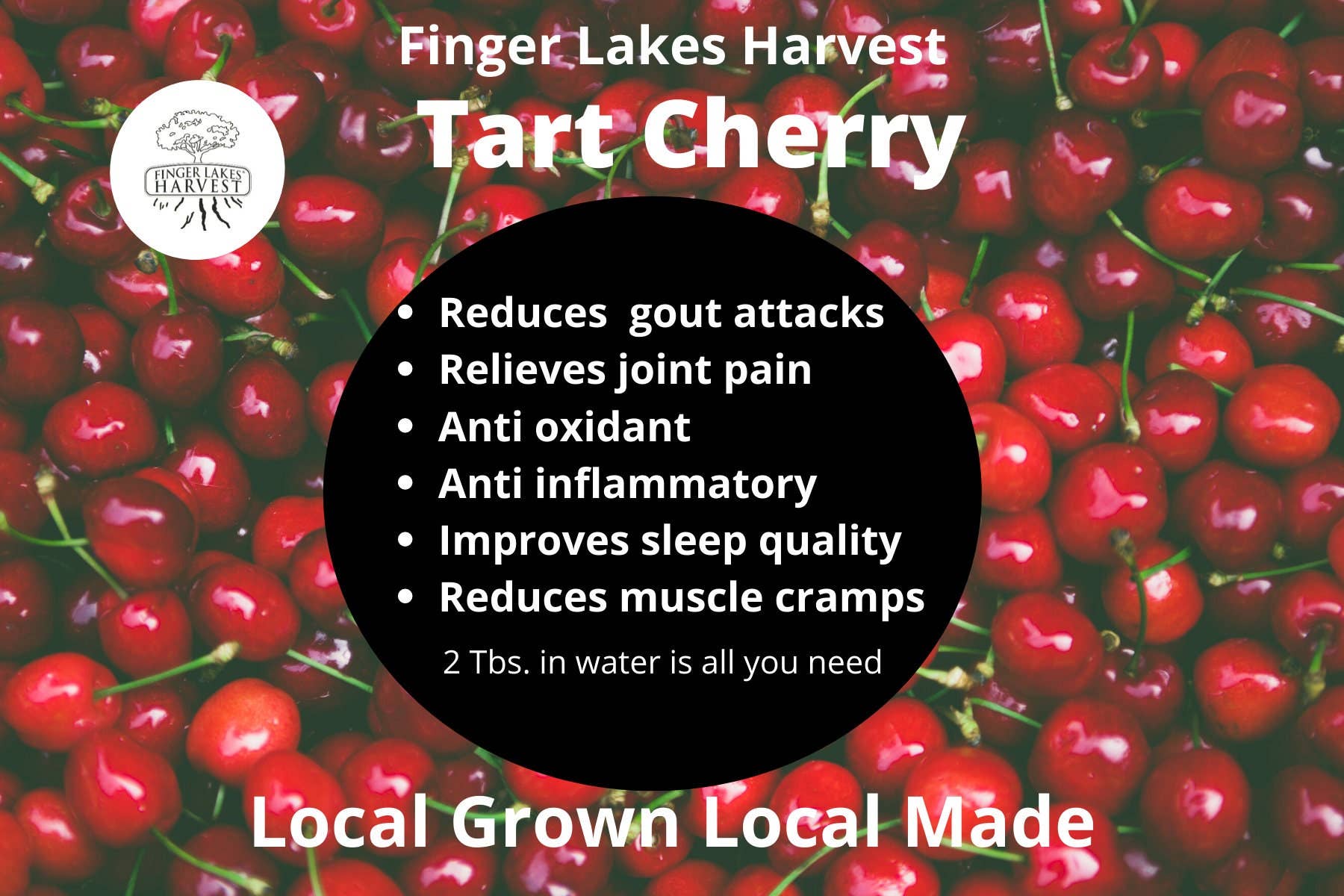 Finger Lakes Harvest - Wholesale Cocktailmix/siroop - Zure kersen struik1