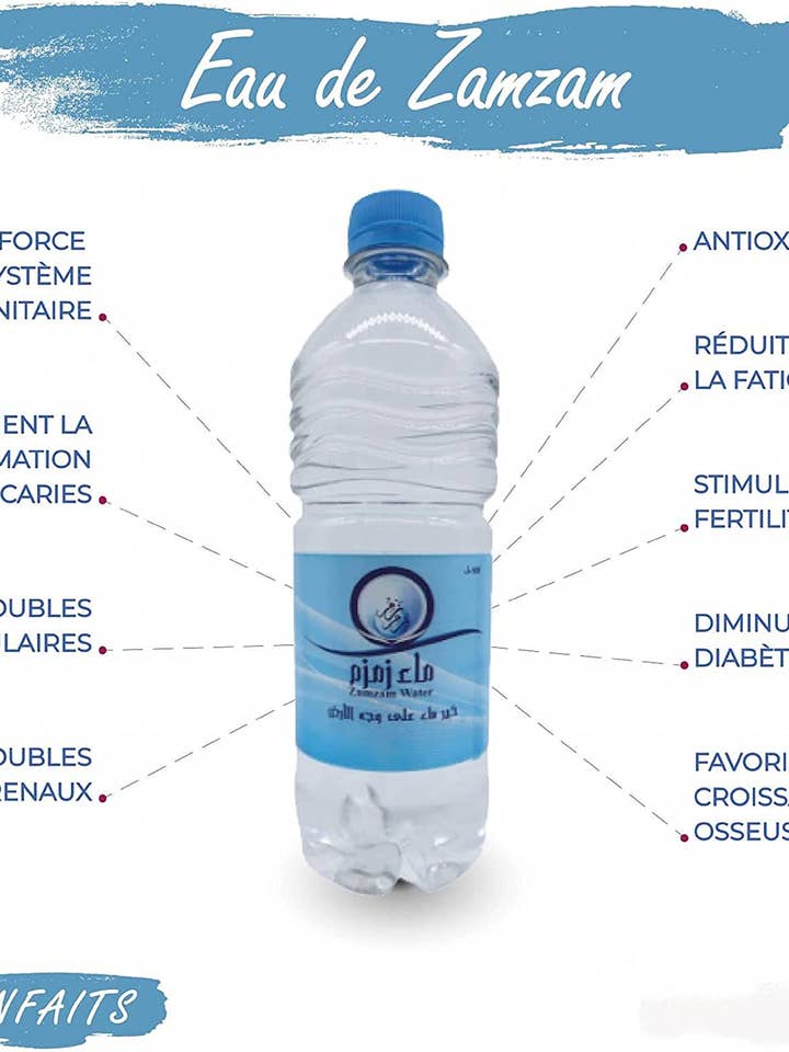 Authentic Zamzam Water from Mecca - 50cl for wholesale by Zayti L.T.D.M