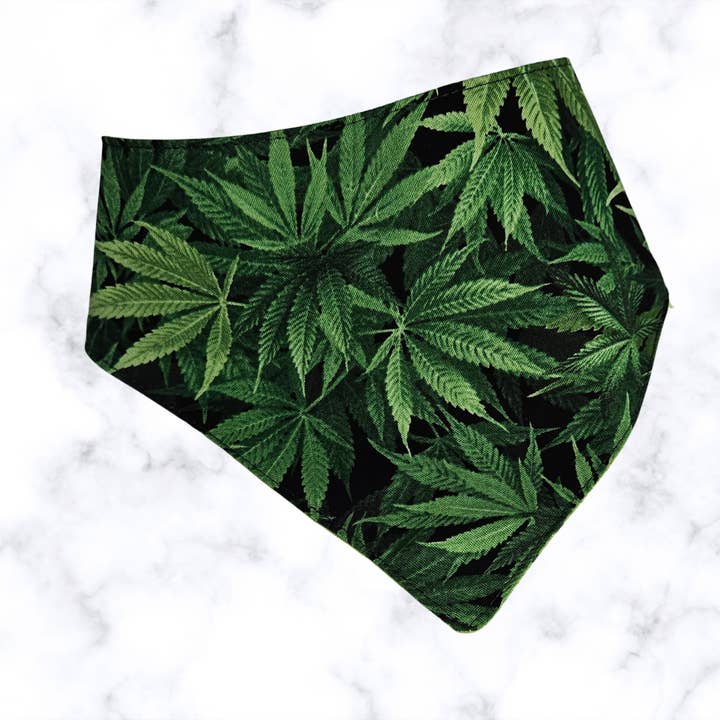 Barkriffic - Wholesale Pet Bandana - Dog - Weed/Snap-On Dog Bandana1