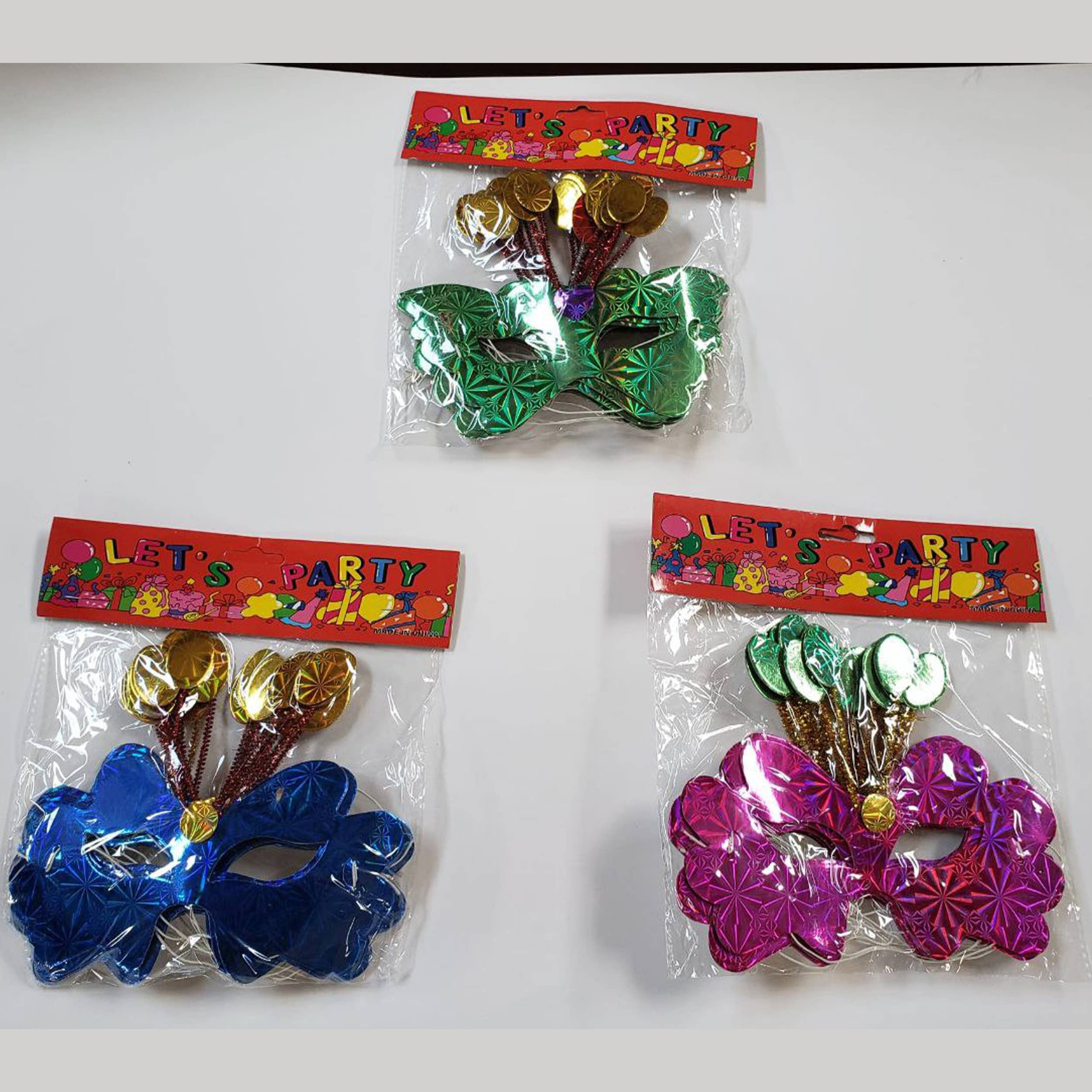 Holiday Farm - Wholesale Costume - Unisex - Masquerade Glitter Eye Mask  In Bulk3