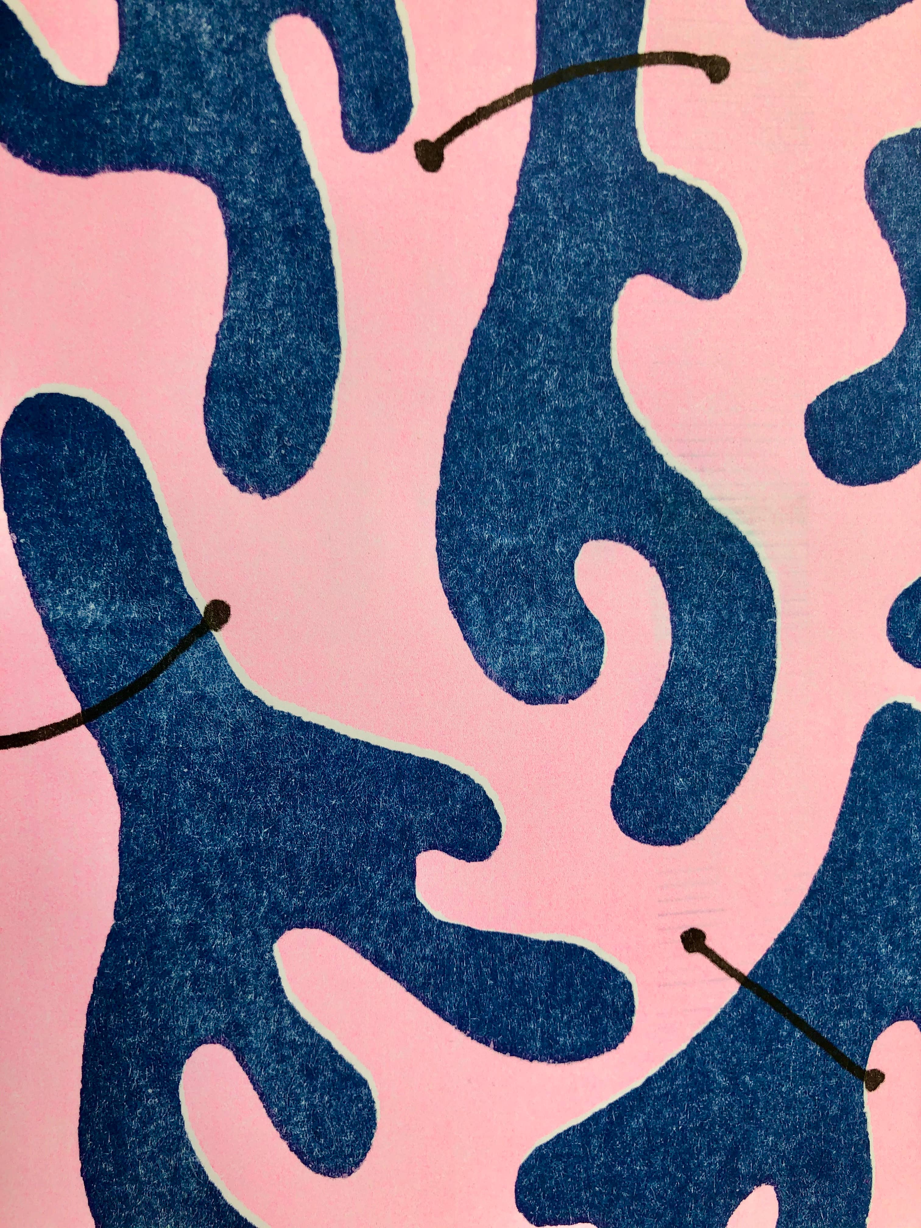 Potato Bread Press - Wholesale Art Print - Cloud Risograph Print6