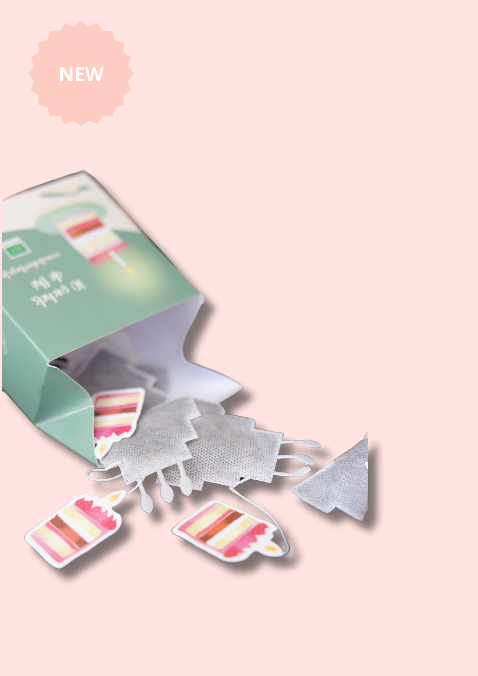 Tea Heritage - Wholesale Tea Bags - Birthday Tea Gift Box – 10 Cake-Shaped Sachets4