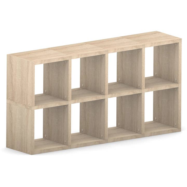 Modular 8 Cube Oak 1452l X 760h X 328d 128 for wholesale by MASTERSHELF