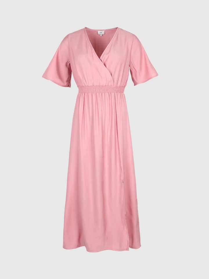 MESUN MIDI-JURK roze voor wholesale door An'ge