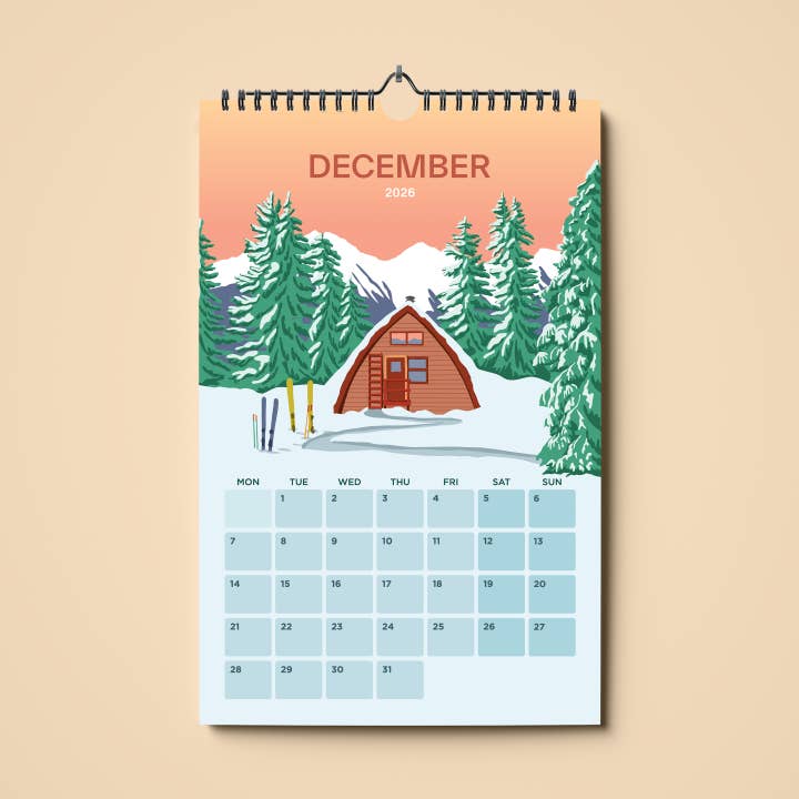 Ivivid Design - Wholesale Calendar - Mountain Calendar 202612