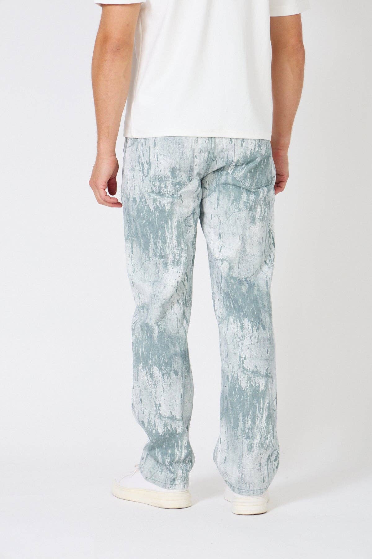 TOP MONDAY - Wholesale Top & Pant Set (NOT Loungewear) - Men's - Paint Effect Denim Set – Street Chic Look for Winter13