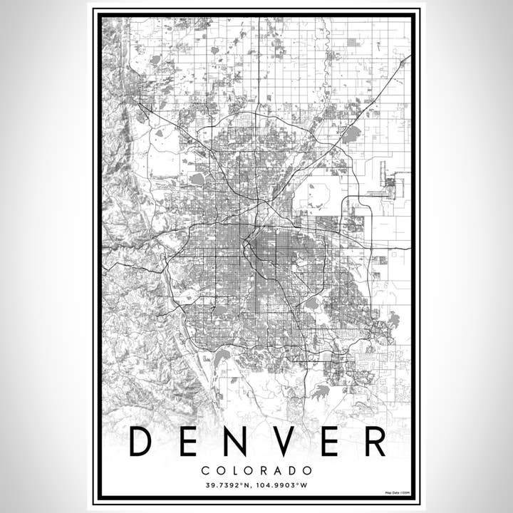 JACE.design - Wholesale Art Print - Denver CO Map Print Classic2
