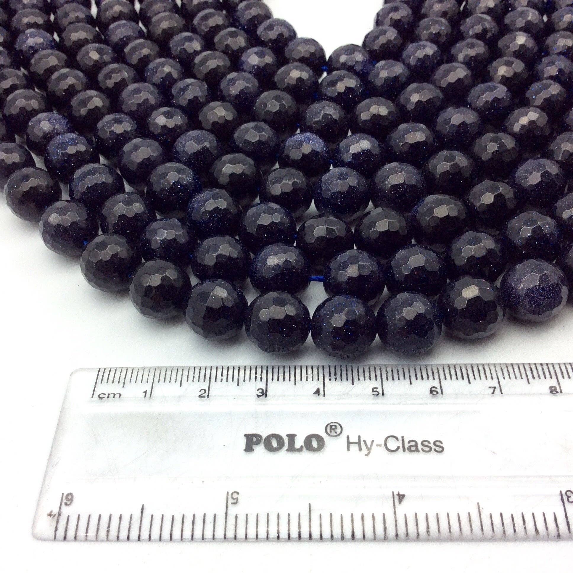 Only Beads - Wholesale Beads - Blue Goldstone Beads 12mmRound – Manmade Glass Gemstone.0