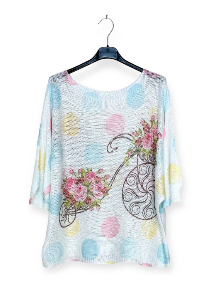 CX 2234-05 - Top i strik for engroshandel hos Lucky Nana