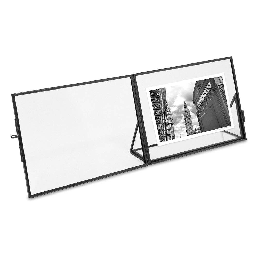 Isaac Jacobs International – Moldura por atacado – Porta-retrato metálico Isaac Jacobs com fecho tipo relicário e base5