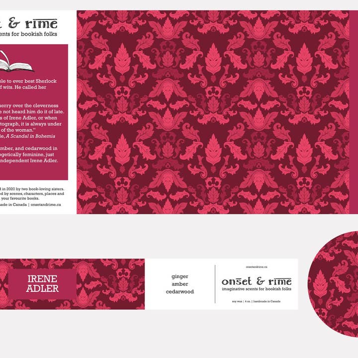 Onset & Rime - Wholesale Jar/Filled Candle - Irene Adler