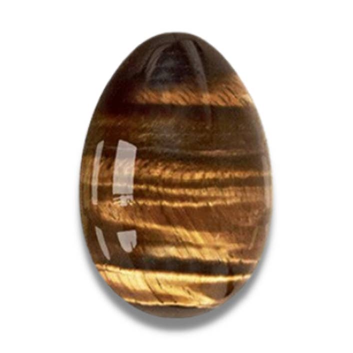 Tiger's Eye Yoni Egg for wholesale by KARMA YOGA SHOP