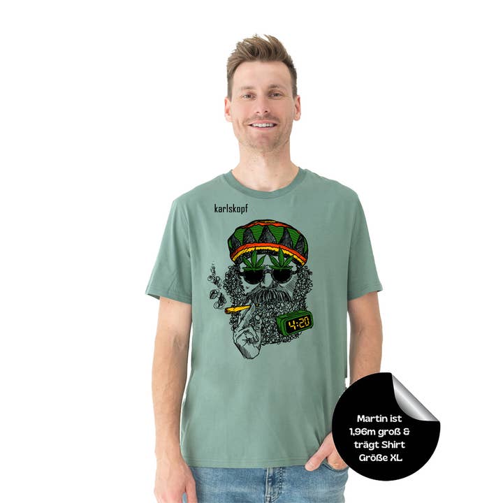 karlskopf - Wholesale Screen Printed T-Shirt - Men's - BUBATZ shirt for men | 100% organic cotton